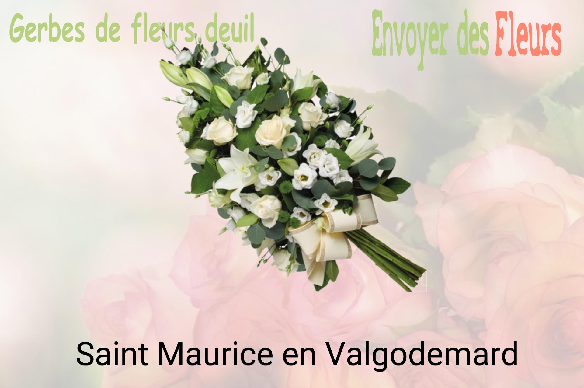 Gerbe de fleurs de deuil livrée à Saint-Maurice-en-Valgodemard